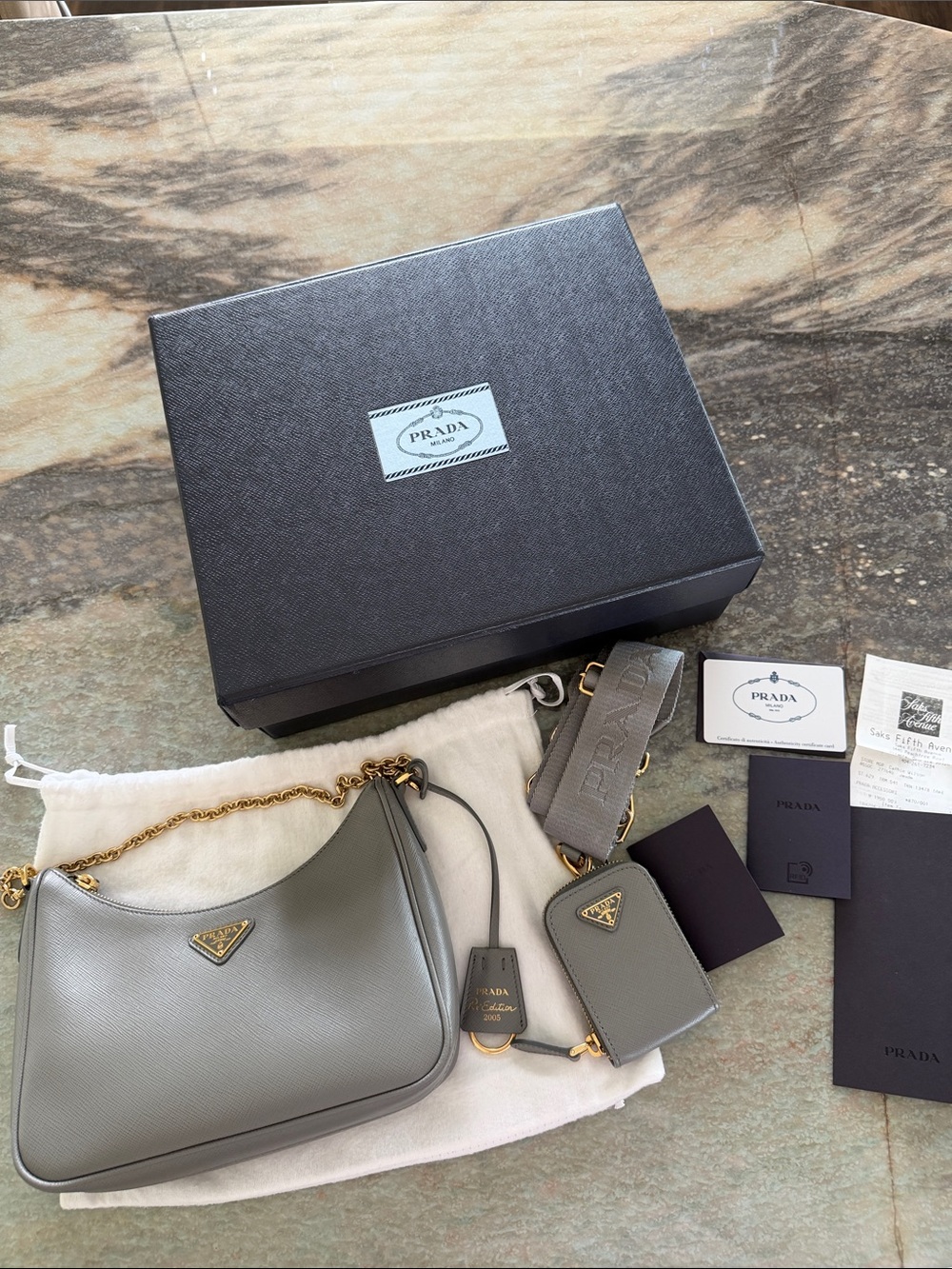 Prada Re-Edition 2005 Saffiano Leather Bag
